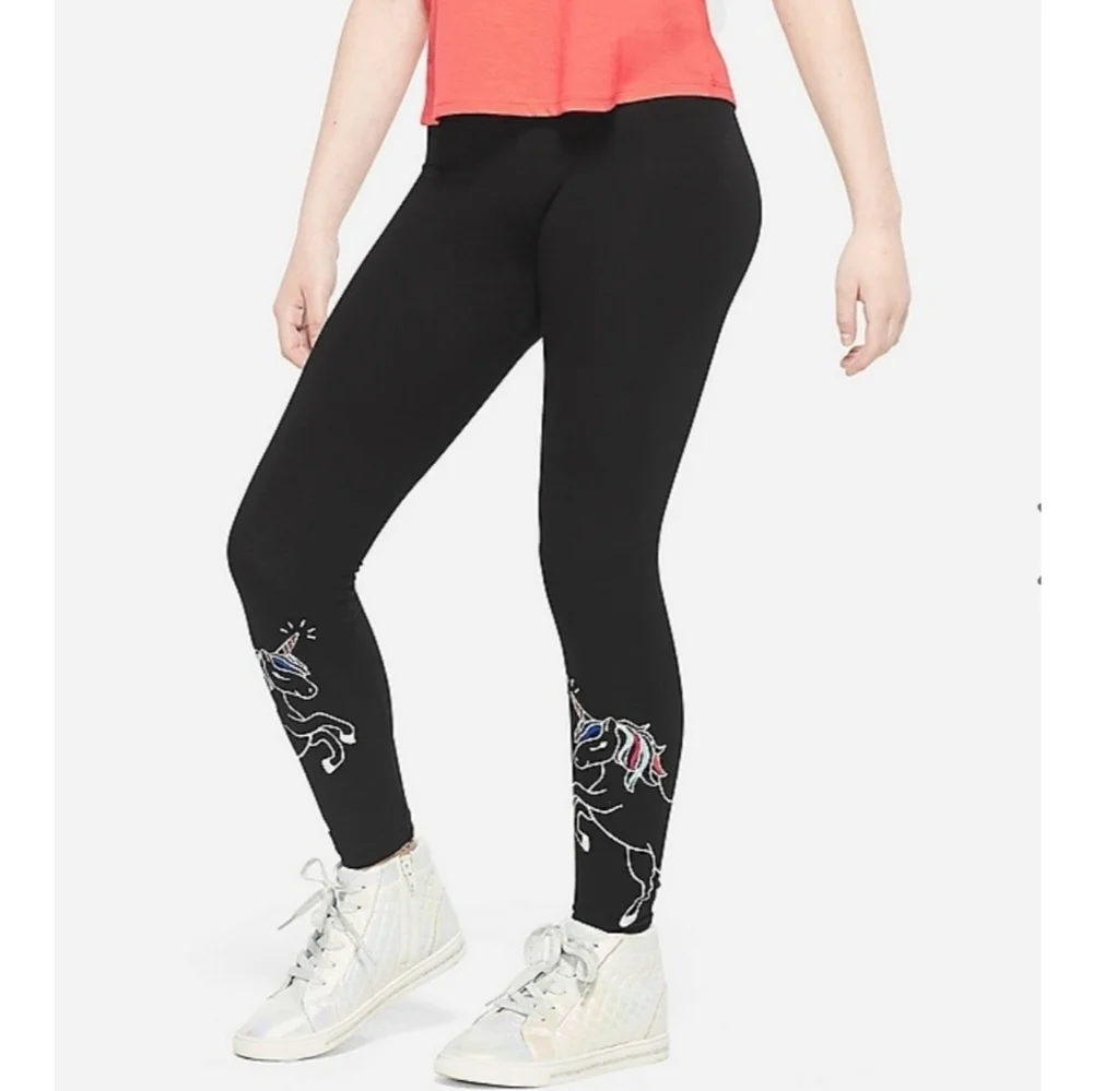 Justice Girl Graphics Leggings Sz 12